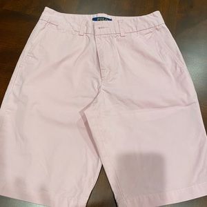 Polo Ralph Lauren Boys Size 12 Pink Chino Shorts